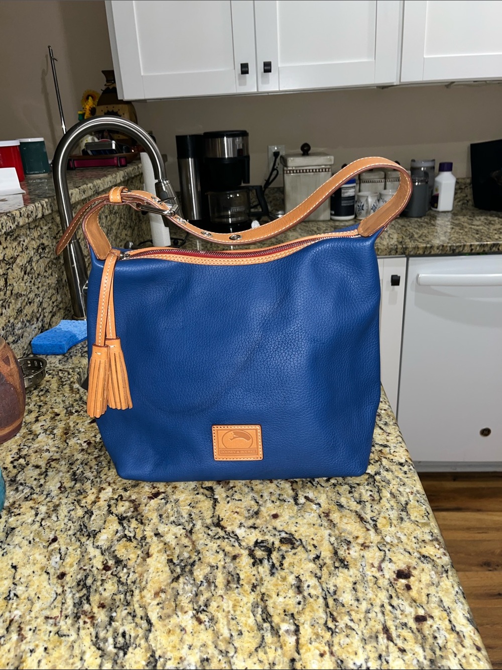 Dooney&Bourke Pebbled Leather Hobo Handbag
